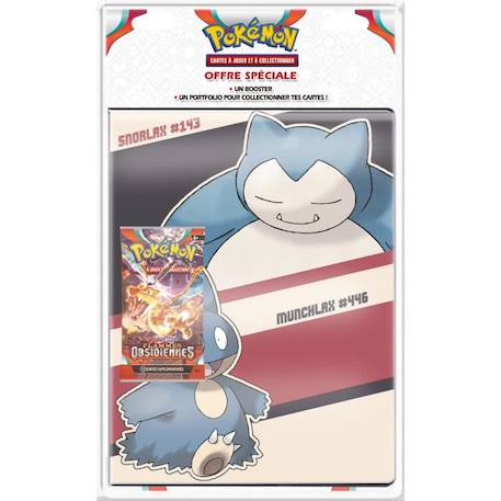 Cartes Pokémon - Pack Portfolio 180 + Booster EV03 - ASMODEE - Pour Enfant à partir de 6 ans - Orange et bleu ORANGE 4 - vertbaudet enfant 
