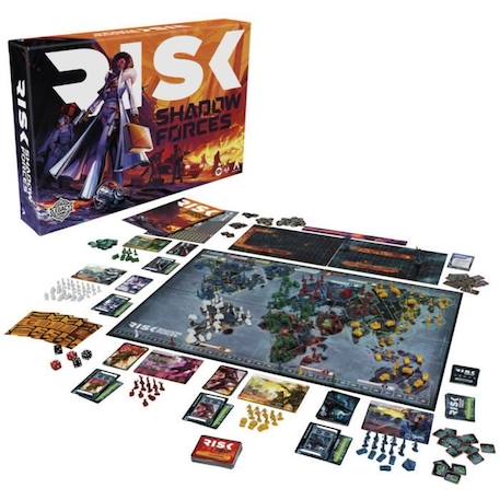 Risk Shadow Forces, jeu de stratégie, jeu de société Legacy familial et adultes, dès 13 ans, 3 à 5 joueurs, Avalon Hill NOIR 6 - vertbaudet enfant 