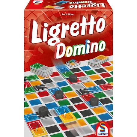Jeu de Tactique et Jeu Familial - Schmidt Spiele - Ligretto Domino - Multicolore - 2 à 6 joueurs ROUGE 1 - vertbaudet enfant 