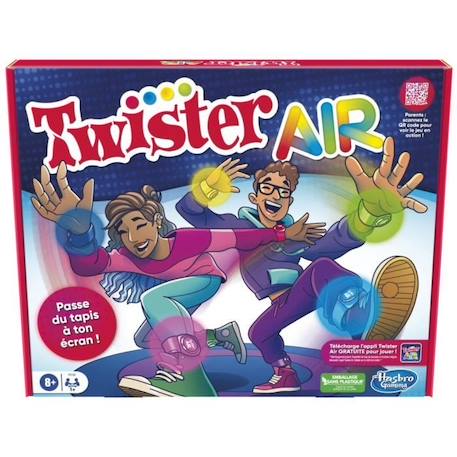 Twister Air, jeu Twister avec appli RA, se connecte aux smartphones et  tablettes, jeux actifs de groupe, dès 8 ans bleu - Hasbro Gaming