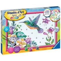 -Numéro d'art - grand - Colibri et fleurs exotiques - Ravensburger