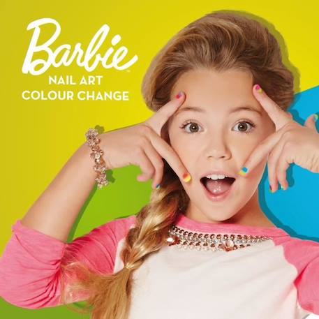 Vernis à ongles Barbie nail art color qui change de couleur - Lisciani BLANC 5 - vertbaudet enfant 