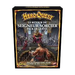Jouet-Jeux de société-HeroQuest, extension Le retour du Seigneur sorcier, à partir de 14 ans, système de jeu HeroQuest requis - Avalon Hill