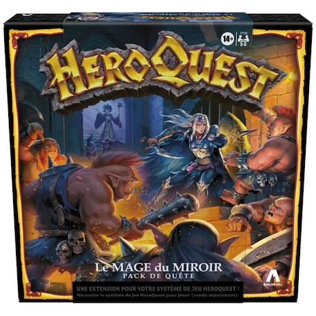 HeroQuest Pack de quête Le mage du miroir - jeu de rôle - jeu de plateau - système de jeu HeroQuest requis - Avalon Hill NOIR 1 - vertbaudet enfant 