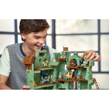 Mega Construx - Les Maîtres de l'Univers Château Forteresse de Grayskull - 3508 pièces - Briques de Construction VERT 4 - vertbaudet enfant 