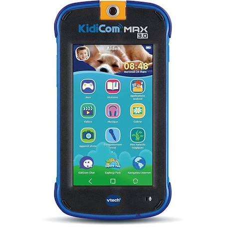 VTECH - Kidicom Max 3.0 - Portable enfant performant - 16 applications/jeux - 8 Go - Bleu BLEU 2 - vertbaudet enfant 