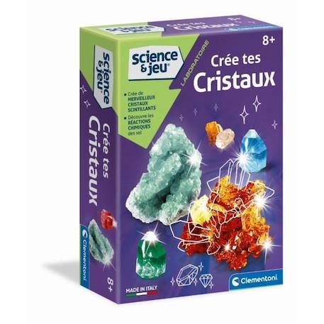 Clementoni- Crée tes cristaux BLANC 1 - vertbaudet enfant 