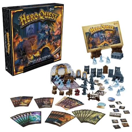 HeroQuest Pack de quête Le mage du miroir - jeu de rôle - jeu de plateau - système de jeu HeroQuest requis - Avalon Hill NOIR 2 - vertbaudet enfant 