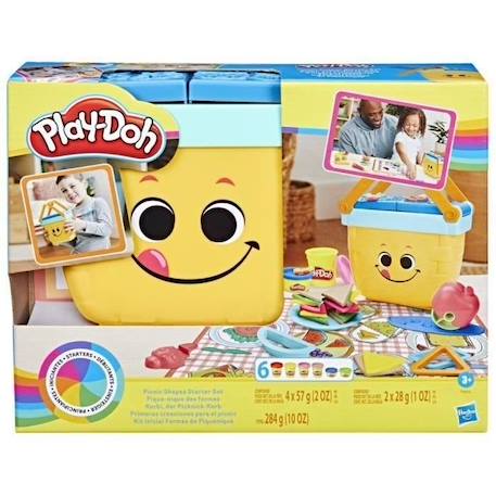 Play-Doh, Pique-nique des formes, jouets préscolaires de pâte à modeler JAUNE 1 - vertbaudet enfant 