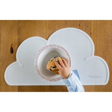 Set de table en forme de nuage en silicone BLANC 3 - vertbaudet enfant 