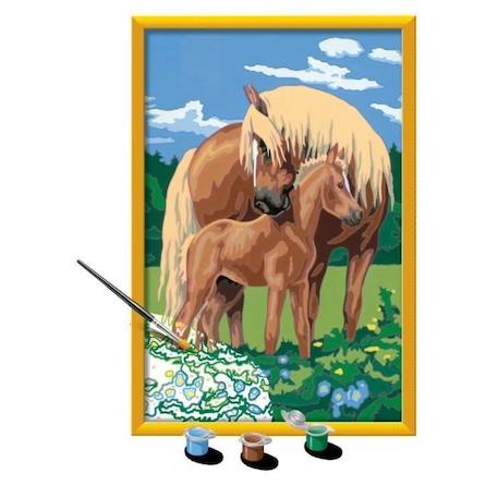 Numéro d'art - grand - Fiers chevaux - Ravensburger MARRON 3 - vertbaudet enfant 