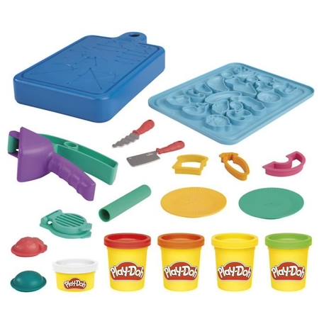 PLAY-DOH Kit du petit chef cuisinier, pâte à modeler, 14 accessoires de cuisine, jouets préscolaires JAUNE 2 - vertbaudet enfant 
