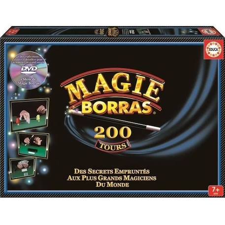 Kit de magie EDUCA Magie Borras 200 Tours - Formez-vous comme les meilleurs magiciens du monde NOIR 1 - vertbaudet enfant 
