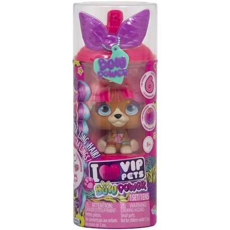Mini poupée VIP Pets - IMC TOYS - Bow Power Juliet - Cheveux extra longs - Accessoires inclus ROSE 3 - vertbaudet enfant 