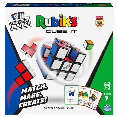 Rubik's Cube - Jeu de Rapidité - Rubik's Cube It - 54 Cartes Incluses - 1 à 2 Joueurs - Dès 7 ans BLEU 1 - vertbaudet enfant 