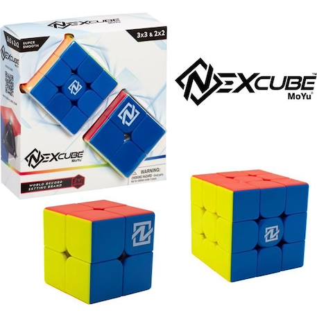 Puzzle Cube Nexcube 3x3 + 2x2 Classic - MoYu - Multicolore - Extérieur - Neuf BLEU 1 - vertbaudet enfant 