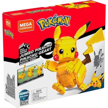 Mega Construx - Pokémon - Pikachu Géant - jouet de construction - 8 ans et + JAUNE 5 - vertbaudet enfant 
