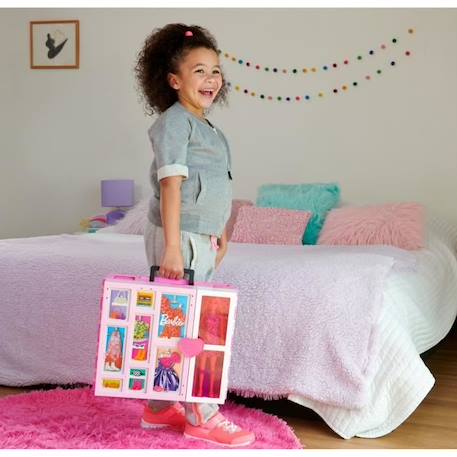 Barbie - Barbie Et Son Mega Dressing - Poupée - 3 ans et + ROSE 6 - vertbaudet enfant 