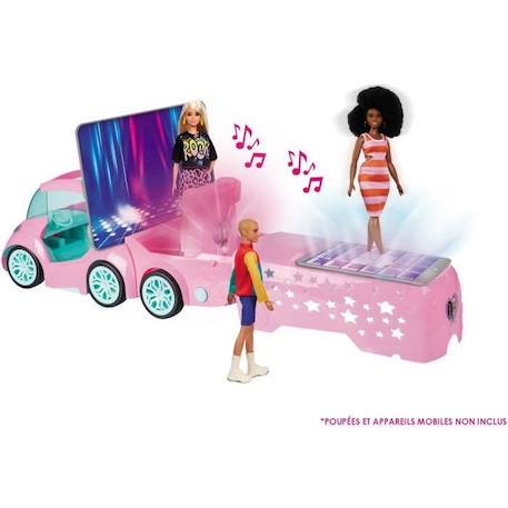 Véhicule radiocommandé - Barbie DJ Express Deluxe - Sons et lumières - 50cm ROSE 6 - vertbaudet enfant 