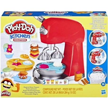 Play-Doh Kitchen Creations, Robot pâtissier, jouet de pâte à modeler avec accessoires de cuisine factices JAUNE 1 - vertbaudet enfant 