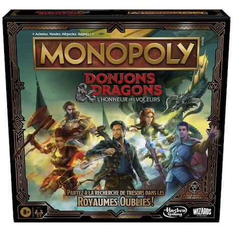 Monopoly D&D le film - Jeu de société - Donjons & Dragons BLANC 1 - vertbaudet enfant 