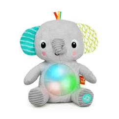 Jouet-Premier âge-Doudous et jouets en tissu-BRIGHT STARTS Jouet peluche éléphant Hug-a-Bye Baby, sons et lumières