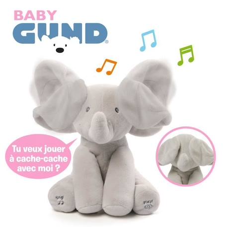 Jouet Peluche - 6054176 Bébé Interactive Age Flappy L'éléphant GRIS 3 - vertbaudet enfant 