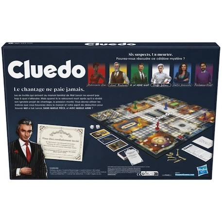 Cluedo Classic Refresh - Jeu de société de réflexion et stratégie - nouvelle version - Dès 8 ans BLANC 6 - vertbaudet enfant 