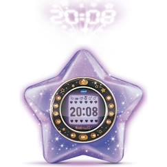 -Réveil KidiMagic Starlight Violet - VTECH - 6 à 12 ans - Projection animée - 9 en 1