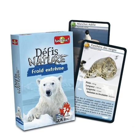 Jeu de cartes BIOVIVA Défis Nature - Froid extrême pour enfants à partir de 7 ans BLEU 4 - vertbaudet enfant 