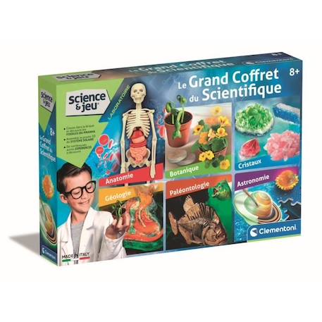 Clementoni - Science & Jeu - Le grand coffret du scientifique BLEU 1 - vertbaudet enfant 