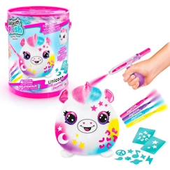 -Peluche à personnaliser Airbrush Plush Baril Squishy - Canal Toys - Loisirs créatifs pour enfant dès 6 ans