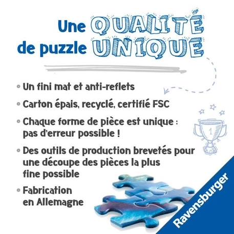 Puzzle 2x500 pièces - En visite à Paris - Ravensburger - Voyage et cartes - Dès 10 ans GRIS 4 - vertbaudet enfant 