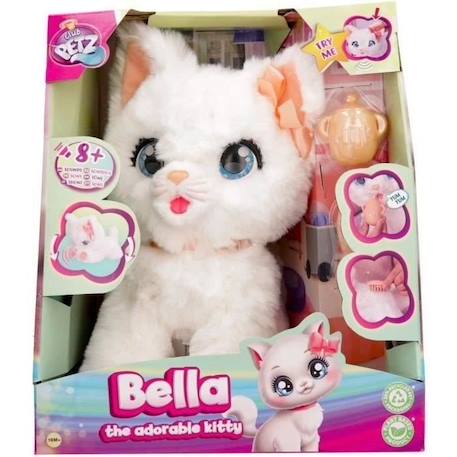 Peluche Club Petz - Bella, mon chat BLANC 1 - vertbaudet enfant 