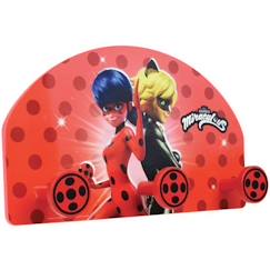Linge de maison et décoration-Fun house miraculous ladybug porte manteau pour enfant h.37 x l.21.5 x p.68 cm