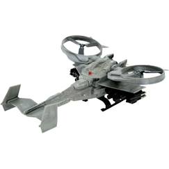 Jouet-Jeux d'imagination-Figurines, mini mondes, héros et animaux-Figurine Avatar - Pilote & Hélicoptère AT-99 Scorpion Gunship - BANDAI
