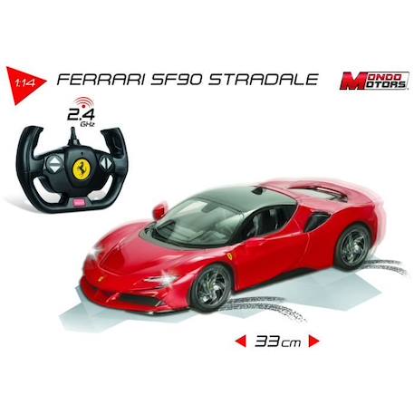 Véhicule radiocommandé Ferrari SF90 Stradale MONDO MOTORS - Effets lumineux - chelle 1:14ème ROUGE 2 - vertbaudet enfant 
