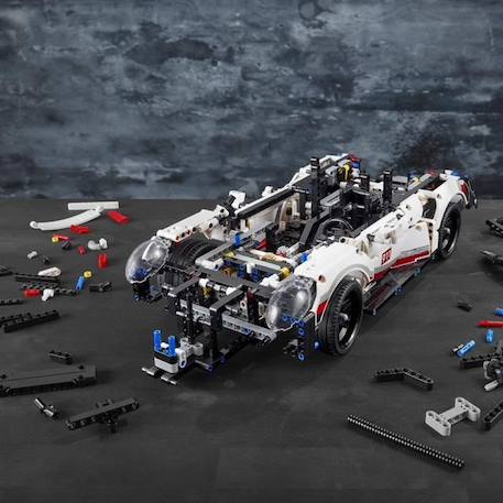 LEGO® - Voiture de Course Technic Porsche 911 RSR Détaillée à Construire - Modèle de Collection - 42096 BLANC 4 - vertbaudet enfant 