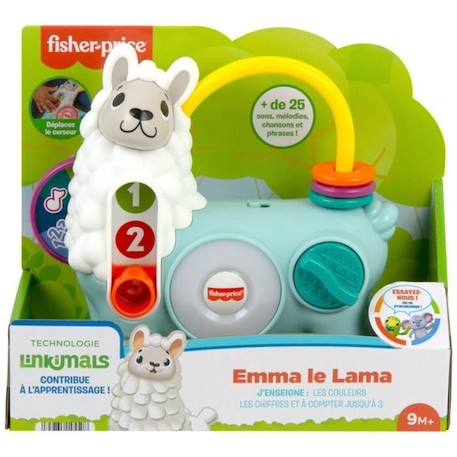 Jouet interactif - FISHER PRICE - Emma le Lama - Découverte des couleurs et des chiffres - 9 mois et + JAUNE 2 - vertbaudet enfant 