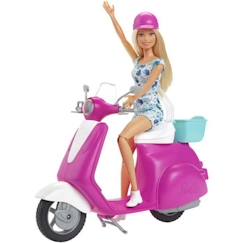 Jouet-Barbie - Barbie Et Son Scooter - Poupée - 3 Ans Et +