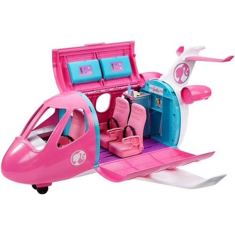 Barbie - L'Avion de Rêve avec mobilier et Rangement - Plus de 15 accessoires - 58cm - Dès 3 ans ROSE 1 - vertbaudet enfant 