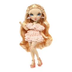 Jouet-Poupons et poupées-Poupées mannequins et accessoires-Rainbow High S23 Fashion Doll - Poupée 27 cm Victoria Whitman (Jaune fraise) - 1 tenue, 1 paire de chaussures et des accessoires