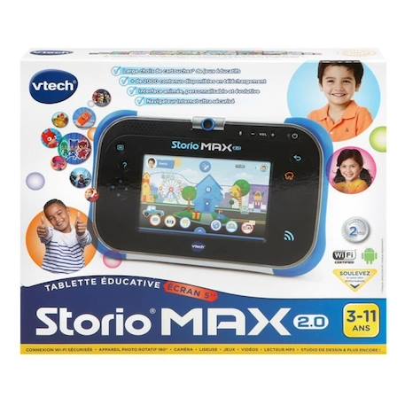 VTECH - Console Storio Max 2.0 5' Bleue - Tablette Éducative Enfant BLEU 5 - vertbaudet enfant 