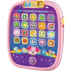 Jouet-Jeux vidéos et multimédia-VTECH BABY - Lumi Tablette des Découvertes - Tablette Enfant Rose