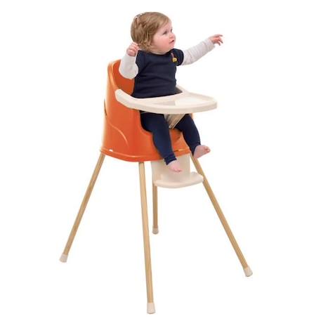 Chaise haute évolutive YOUPLA Thermobaby - Terracotta - Fabriquée en France MARRON 6 - vertbaudet enfant 