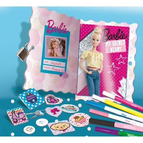 Journal à personnaliser - Barbie le journal secret - LISCIANI BLANC 2 - vertbaudet enfant 
