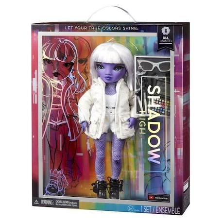 Rainbow High S3 Shadow High - Poupée 27 cm Dia Mante (Violet) - 1 tenue + accessoires et support pour poupée VIOLET 3 - vertbaudet enfant 