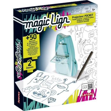 Projecteur Pocket Magic Lign - Dessins et Coloriages - Lansay - Dès 5 ans BLEU 2 - vertbaudet enfant 