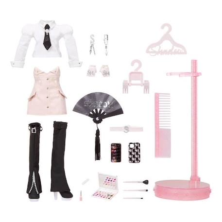 Rainbow High S3 Shadow High - Poupée 27 cm Karla Choupette (Rose) - 1 tenue + accessoires et support pour poupée ROSE 2 - vertbaudet enfant 