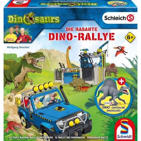 Dino-Rallye Schleich - Jeu de société - SCHMIDT SPIELE VERT 1 - vertbaudet enfant 